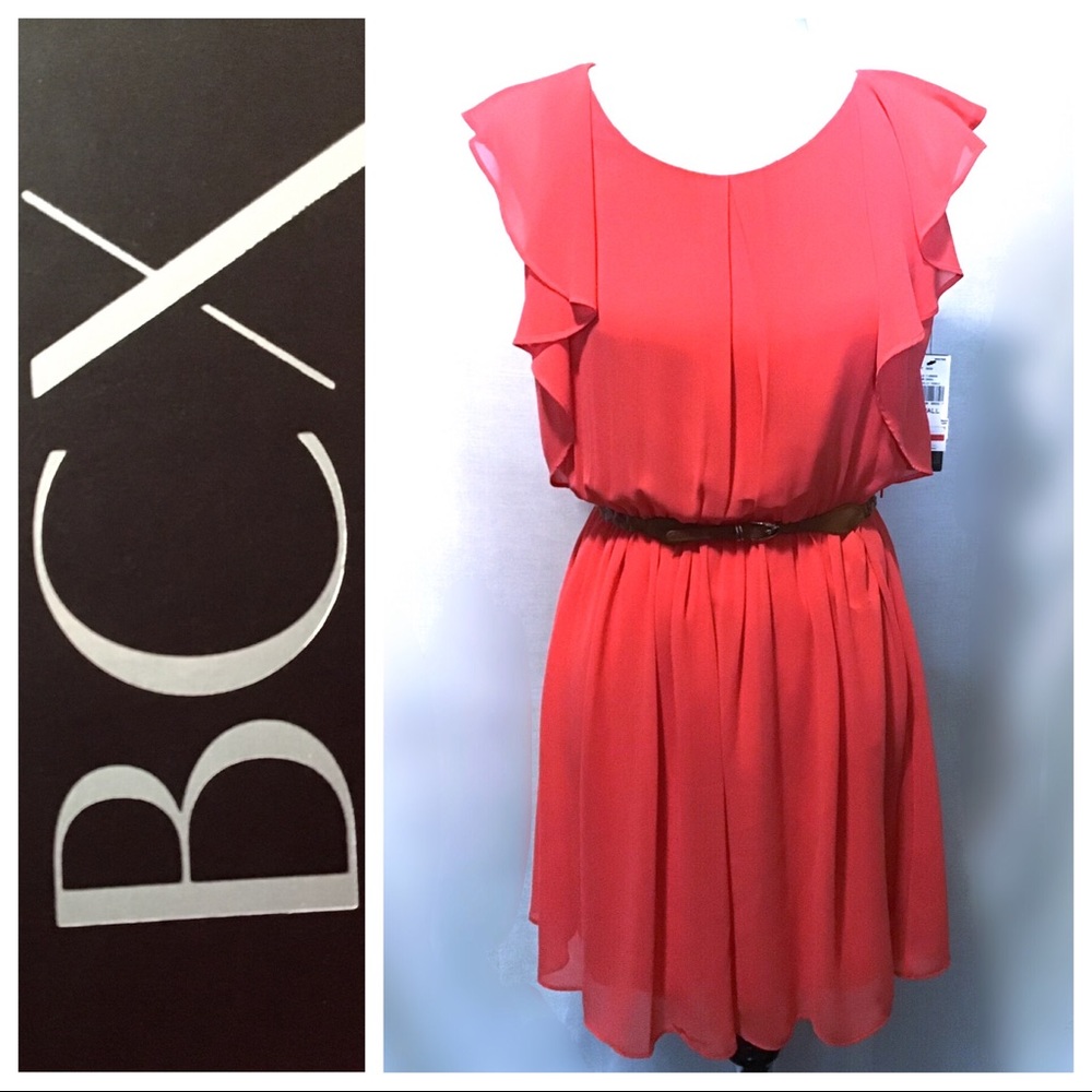 NWT ~ BCX Belted Dress - Size  Small
